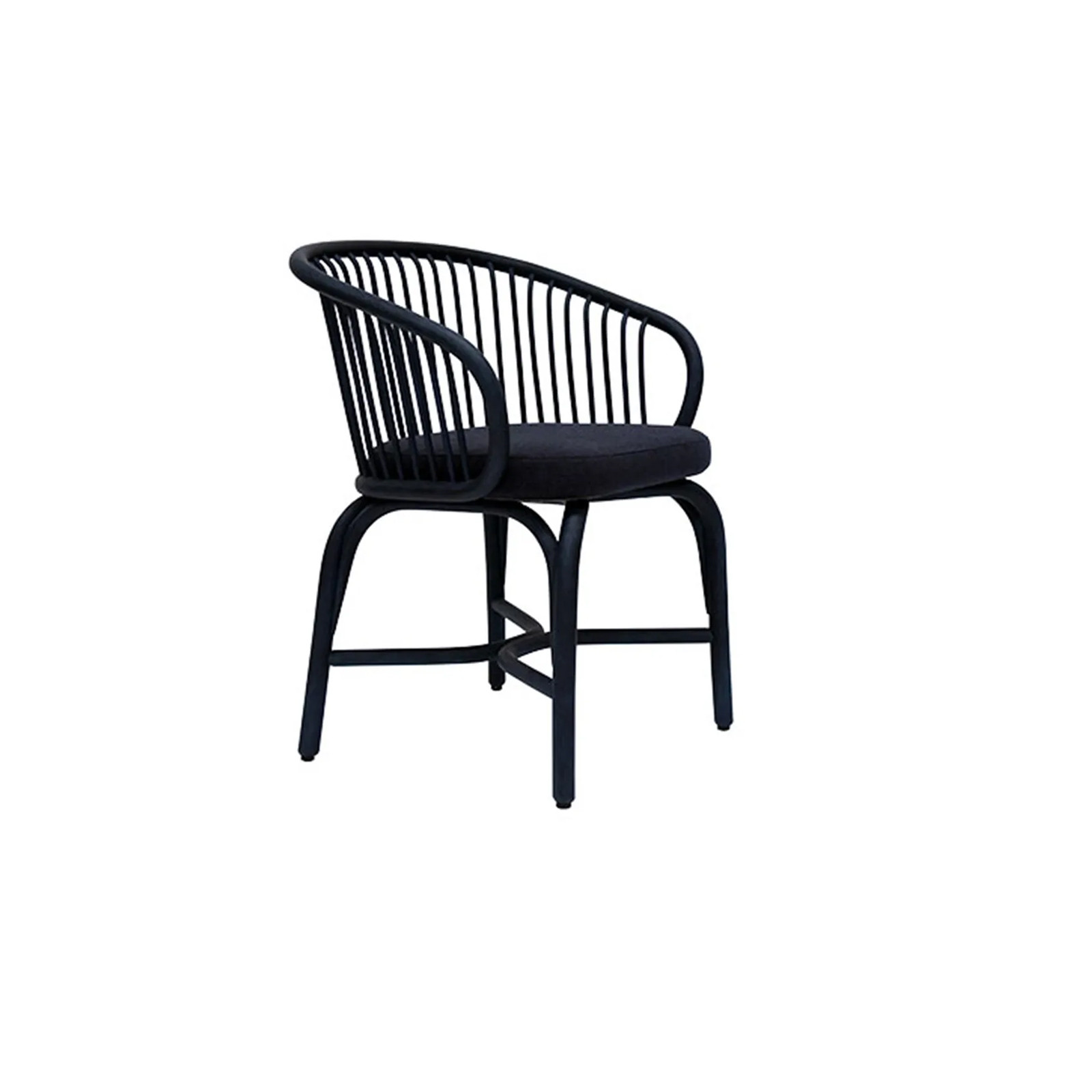 HUMA ARMCHAIR WITH RATTAN LEGS