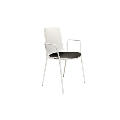 LOTTUS ARMCHAIR WITH 4-LEG BASE AND SEATPAD