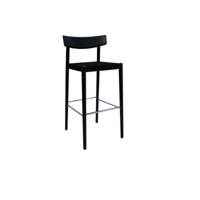 SMART BAR STOOL WITH WOVEN BAND SEAT