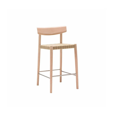 SMART COUNTER STOOL WITH WOVEN BAND SEAT